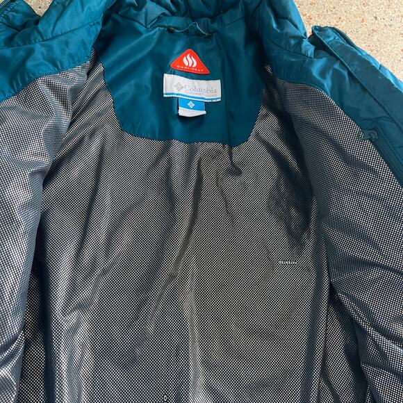 Columbia Omni-Heat Insulated Puffer Jacket Women’s Medium Teal - Picture 4 of 15